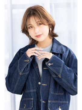 トティア 福島(Totia) 【Totia福島】ニュアンスボブ×カーキベージュ