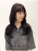 小顔レイヤーカット/ミディアムレイヤー/レイヤーロング