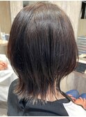 かっこいい女子のウルフレイヤー くびれヘア 髪質改善Tr