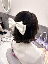 ヘア サロン クラン ソア 心斎橋店(hair salon clan soar)&nbsp;ハーフアップ【クランソア】ヘアメ/ヘアセット/心斎橋