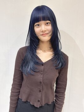 イル(ill) ブリーチ　ネイビー　ブルー　寒色