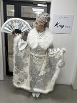 キング 枚方店(K!ng)&nbsp;縮毛矯正髪質改善ハイライトレイヤーカット枚方美容室エクステ