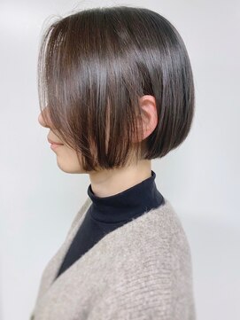 モリオフロムロンドン 原宿本店(morio from London) 【morio原宿】顎ラインボブ 黒髪