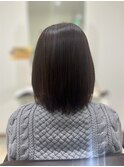 カカオブラウンで白髪ぼかし