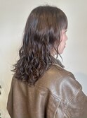 ミディアムロングぐるりんパーマ