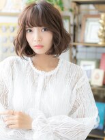 カバーヘア ブリス 戸田公園西口店(COVER HAIR bliss) くせ毛風斜めバングくすみカラー大人ボブc6戸田公園20代30代40代