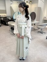 卒業式/袴着付け/袴ヘアセット/袴ヘアアレンジ/袴ヘア/