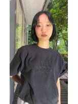 ヘアーコンセプト アイアイオ(HAIR CONCEPT iio) Bob×deep green color