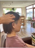 ２ブロック×刈り上げショートボブ