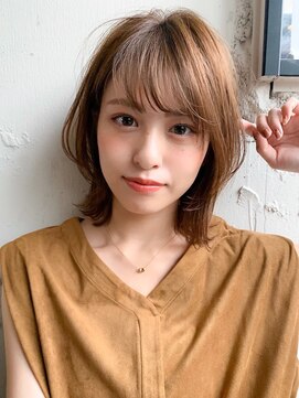 キリ 表参道(kyli) 大人可愛い似合わせカット暗めカラー外ハネボブ#234f0905