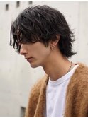 栄縦落ちツイストスパイラルパーマシャドウパーマ20代ウルフ