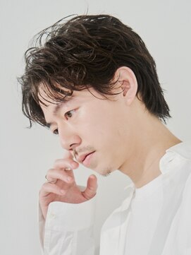 エリマ 横浜西口(elima) 横浜西口センターパートニュアンスパーマフェザーショート緩め