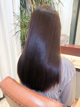 マーリャヘアー(mallia hair) 大人可愛い艶髪秋色カラーくすみベージュくびれロングレイヤー