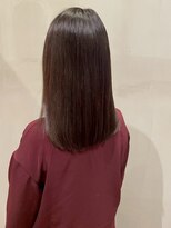 カミソメヤイロドリ(髪染やIRO-D-ORI)&nbsp;髪質改善ストレート アッシュベージュカラー 透明感カラー 20代