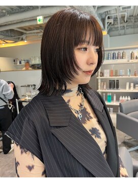 ヘアーズルネッタアベノ(HAIR'S Lunetta abeno) ナチュラルレイヤースタイル×透明感ベージュ