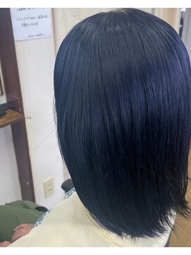 レオンカラー 天神大名店(LEON COLOR) ブラック/髪質改善カラー/20代/天神大名