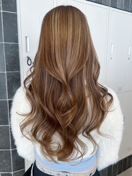 ハイライトカラーバレイヤージュカラー白髪ぼかしハイライト