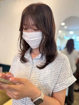 ヘアーブレイス(hair brace) 千葉駅/着物ヘア/大人ガーリー/ダークアッシュ/似合わせカット