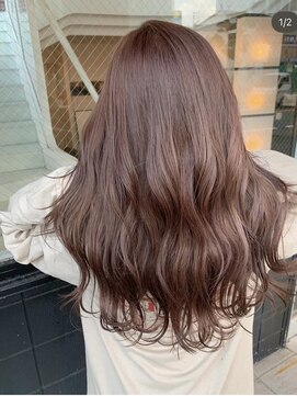 スト 静岡鷹匠(sto) 大人シアーベージュミニウルフボブミディアムレイヤー