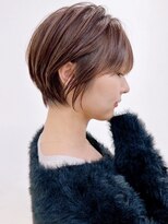 セイドット リー(Say. Ree)&nbsp;say.ショートボブ耳掛けショートローズブラウンピンクベージュ