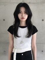 エイチ ウルフカット 大阪梅田(811)&nbsp;レイヤーボブヘアカラーバレイヤージュ50代くるみちゃんヘア