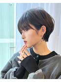 大人ショートボブ 20代30代40代ヘア 小顔 大阪クビレ茨木