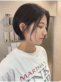 水素メテオカラー白髪染め大人可愛い40代50代ショートボブ