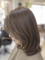 ビーワンヘアー 藤井寺 土師ノ里(B1hair)&nbsp;大人女性/レイヤーカット/大人ミディアム