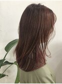 【ALIUS 池袋 小川】ピンクベージュ×インナーピンク