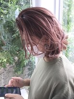 ロナ 岡崎竜美丘店(RONA)&nbsp;くすみピンクレイヤーボブ