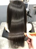 小顔セミウェットウェーブピンクベージュハイライトカラー