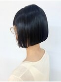 10代20代30代/ぱっつんボブ/切りっぱなし風/ワンレンボブ