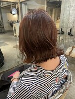 ロイジー(roijir)&nbsp;【roijir】表参道　ピンク系カラー×くびれボブ