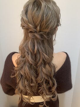 フェリーチェ(Felice) エクステ　ハーフアップ　二次会　結婚式　花嫁