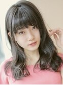 透け感オリーブの女っぽウェーブ