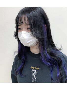 エヌプラス(N+) 黒髪グラデヘアーオリーブグレー小顔に見せるヘアココアベージュ