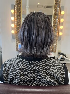 コワファースト  させぼ五番街店(COIFF1RST) バレイヤージュ×シルバーグレー