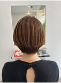 斜めバング/グレージュカラー/デザインカラー/奥沢/自由が丘