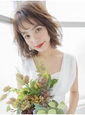 #ショコラベージュ#ボブフル#ミディアムレイヤー