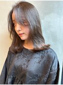 【CANVAS】フレンチセピアアッシュ＿顔まわりレイヤー＿ボブ