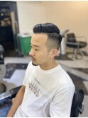 MEN'SHAIRツーブロック束感ショート波巻きハイライト49
