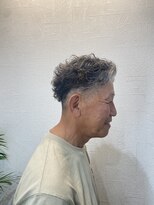 小谷理髪店 ソル(SOL)&nbsp;サイドパートオールバック風パーマ
