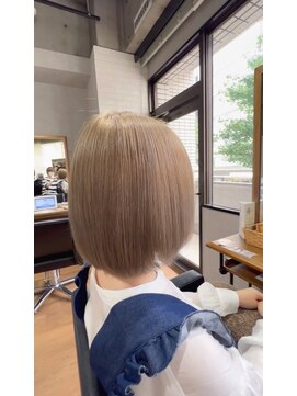 ビス ヘア アンド ビューティー 西新井店(Vis Hair&Beauty) 透明感カラー★ダブルカラーブリーチミルクティーベージュ