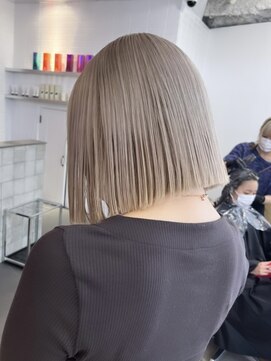 ゲーム 原宿店(GAME) ダブルカラーミルクティーベージュカラーケアブリーチ韓国