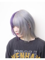 ルプラ ガーデン(le-pla garden) ハーフデザインカラー#外ハネウルフ#ケアブリーチ#ダブルカラー