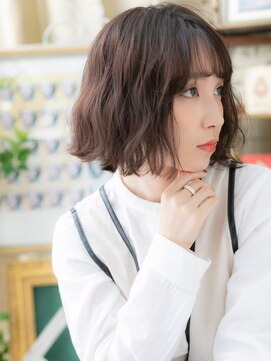 カバーヘア イヴ 戸頭店(COVER HAIR EVE) ■切りっぱなしゆるふわ外ハネボブパーマ302-2★戸頭10代20代!