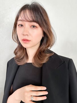 ロンド エスポワール 錦糸町(Lond espoir) 【武井俊樹】黒髪グレーベージュ前髪パーマ錦糸町/ショート