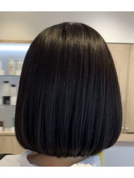 アズールサン 草加西口店(azule-sun) ボブカット,髪質改善カラー,ブルーブラック【草加】