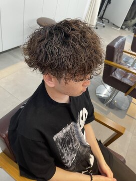 ザコーストバイネオリーブ 辻堂店(The coast by neolive) 波巻きスパイラルパーマツーブロックメンズマッシュ