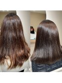 【酸性縮毛矯正】#酸性ストレート